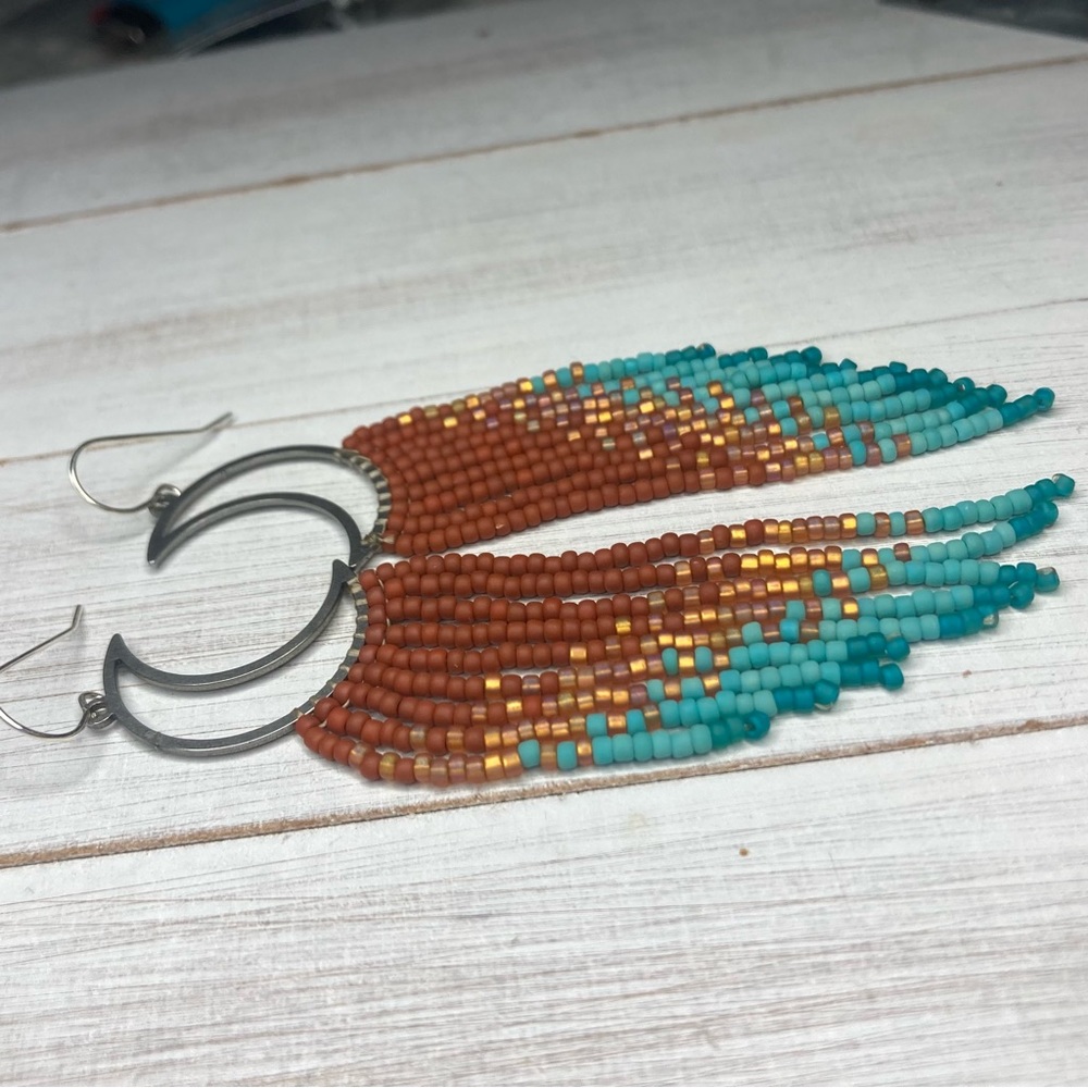Handmade fringe earrings
